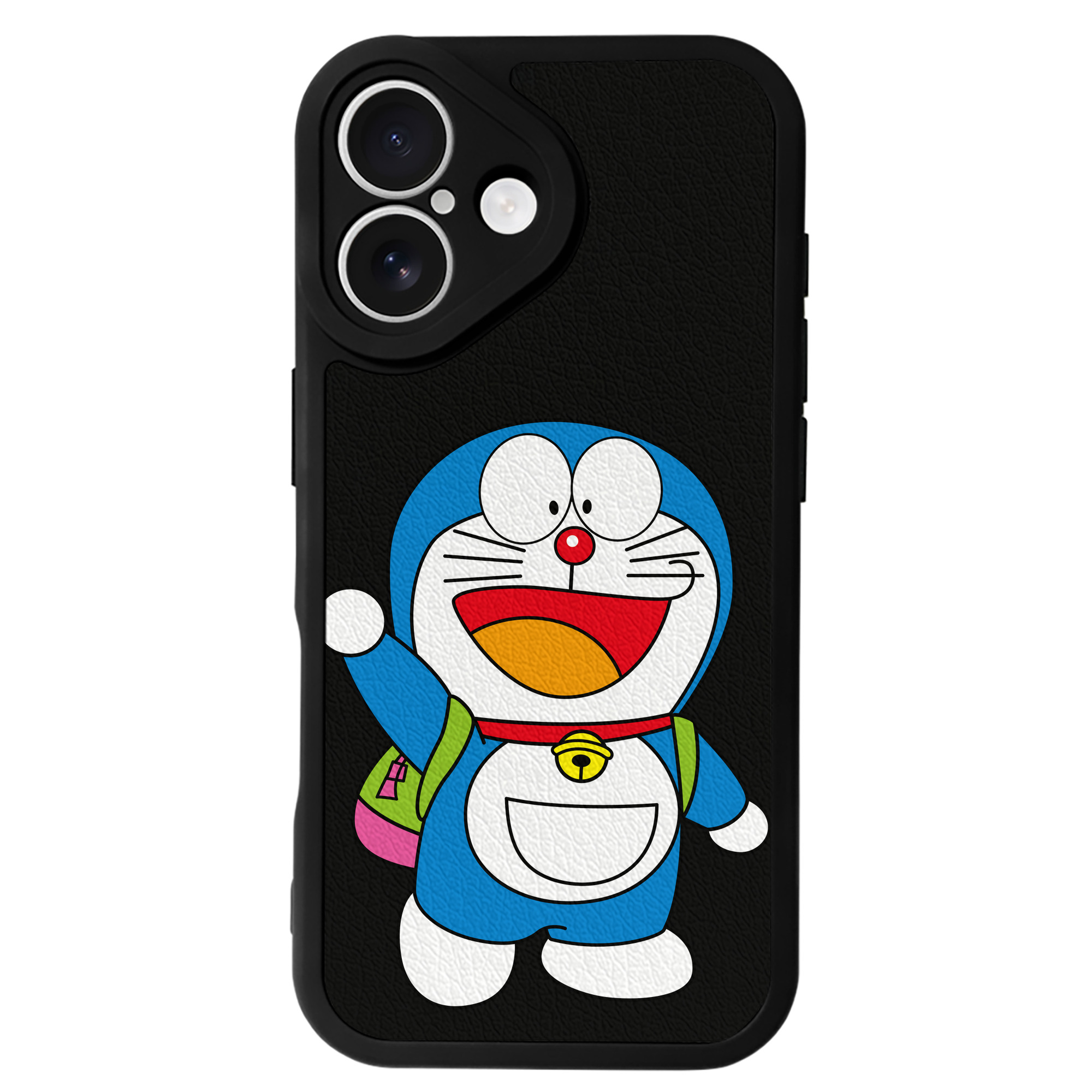 （画像用） ドラえもん Doraemon 【iPhone 16シリーズ対応】シリコンスマホケース（レザー調） 材質：シリコン